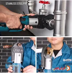 پرس برقی لوله 5 لایه سایز 63 میلیمتر زوپر مدل ZUPPER-1550