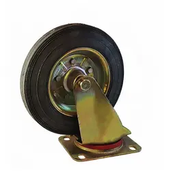 چرخ مخزن زباله ای گردان رینگ فلزی لاستیکی