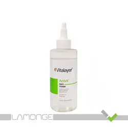 تونر پاک کننده ویتالیر مدل Activit مناسب پوست چرب حجم 200 میلی لیتر