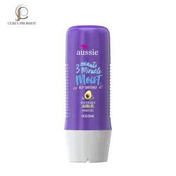 نرم کننده 3 دقیقه ای عمیق داخل حمام برند Aussie حجم 236میل Aussie 3 Minute Miracle Moist Deep Conditioner