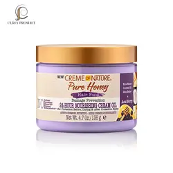 کرم روغن غذای مو بعد از حمام نیچر Creme of Nature Hair food Pure Honey