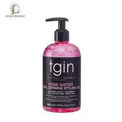 ژل حالت دهنده و نگه دارنده رز واتر Tgin حجم 384 میل Thank God It’s Natural (tgin) Rose Water Defining Styling Gel