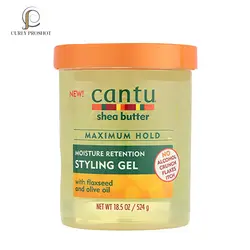 ژل رطوبت رسان بذر کتان و زیتون کنتو Cantu Moisture Retention Styling Gel with Flaxseed and Olive