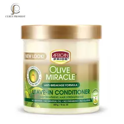 نرم کننده بعد حمام کاسه ای زیتون آفریکن پراید African Pride leave in conditioner olive miracle