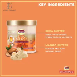 نرم کننده بعد حمام شی میراکل آفریکن پراید Leave in conditioner shea miracle african pride