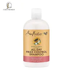 شامپو ضد وز شی مویسچر Shea Moisture Shampoo Papaya Neroli All Day Frizz Control