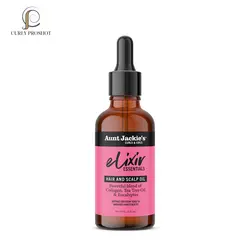روغن الکسیر مو و کف سر کلاژن و درخت چای آنت جکیز Aunt Jackies Elixir Essentials Collagen & Tea Tree Hair & Scalp Oil 59ml