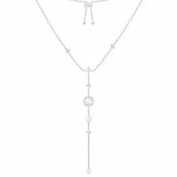 گردنبند صدف سفید بلند نقره N836