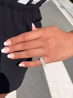 انگشتر نقره کمربند قلب R943