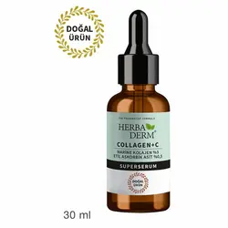 سرم جوانساز کلاژن و ویتامین C برند Herbaderm 30ML