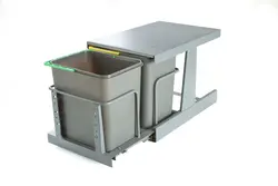 سطل زباله ریلی دو مخزن ریل کف تاندم ۱۸ لیتری