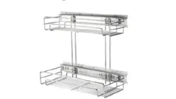 سبد مواد شوینده دو طبقه ریل بغل