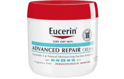 کرم ترمیم کننده پیشرفته eucerin مخصوص پوست های خیلی خشک مرطوب کننده صورت بدن