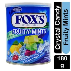 آبنبات فوکس قوطی نعنا میوه 180 گرم - Foxs fruity mint - فروشگاه مواد غذایی استرو مارکت