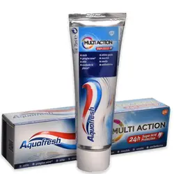 خمیردندان آکوا فرش مولتی اکشن 75 میل Aquafresh multi action - فروشگاه مواد غذایی استرو مارکت