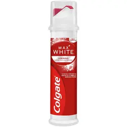خمیردندان سفیدکننده کلگیت پمپی 100 میل – Colgate Max white Luminous - فروشگاه مواد غذایی استرو مارکت