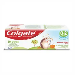 خمیردندان کلگیت بچه گانه 40 میل – نوزاد تا 2 سال میوه ای کاملا طبیعی – Colgate toothpaste – 0-2 years natural fruity - فروشگاه مواد غذایی استرو مارکت