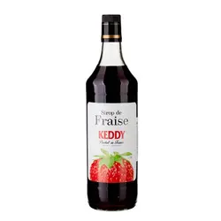 سیروپ توت فرنگی کدی ۱ لیتر - Keddy fraise syrup - فروشگاه مواد غذایی استرو مارکت