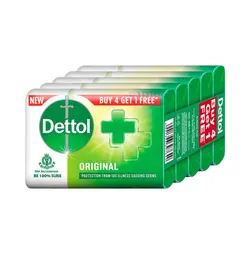 صابون دتول ضد باکتری - محافظت فعال از میکروب - باکس 6 عددی - Dettol Original antibacterial - active germ protection - فروشگاه مواد غذایی استرو مارکت
