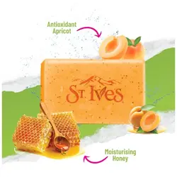 صابون مرطوب کننده سینت ایوز زردآلو و عسل 125 گرم - St.ives moisturising soap apricot & honey - فروشگاه مواد غذایی استرو مارکت