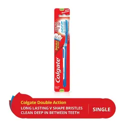 مسواک کلگیت – متخصص خالص سازی و تمیز نگه داشتن دندان ها Colgate Toothbrush double action - فروشگاه مواد غذایی استرو مارکت