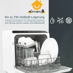 ماشین ظرفشویی رومیزی 4 نفره هنریچ مدل HTG 8841