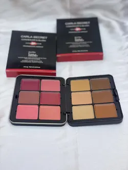 پالت رژ و کانتور برند کارلا سکرت | حداقل سفارش 12 عدد | عمده