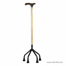 عصای طبی چهارپایه آلومینیومی ایبکا