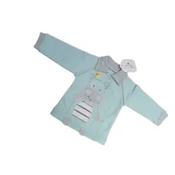 آستین بلند طرح اسب آبی