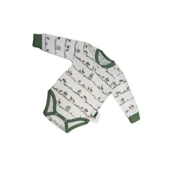 زیر دکمه آستین بلند طرح آهو