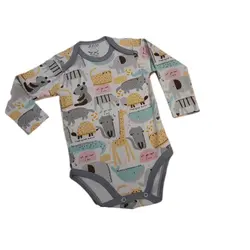 زیر دکمه آستین بلند طرح حیوانات