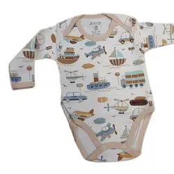 زیر دکمه آستین بلند طرح کشتی