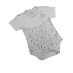 زیر دکمه آستین کوتاه طرح پروانه