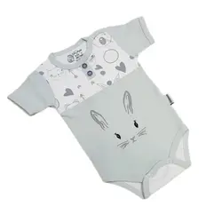 زیر دکمه آستین کوتاه طرح خرگوش