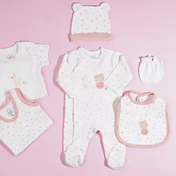 ست جعبه ای ۱۳ تیکه نیلی طرح خرس کوچولو 3940