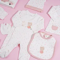 ست جعبه ای ۱۳ تیکه نیلی طرح خرس کوچولو 3940