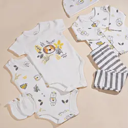 ست جعبه ای ۱۳ تیکه نیلی طرح لیو 3930