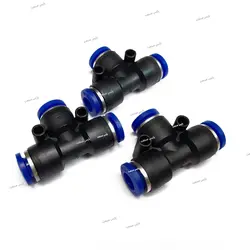 سه راهی سه سر فیتینگی شلنگ/لوله 6 میلیمتر / ماکارونی RO/پنوماتیک