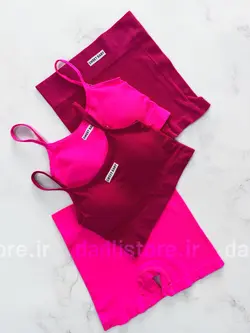 ست نیمتنه کاپدار و شورتک کوتاه کبریتی ورزشی Sweet Baby