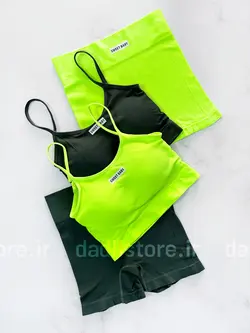 ست نیمتنه کاپدار و شورتک کوتاه کبریتی ورزشی Sweet Baby