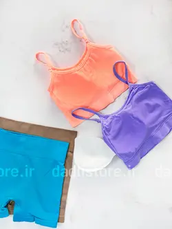 ست نیمتنه کاپدار و شورتک کوتاه کبریتی ورزشی Sweet Baby