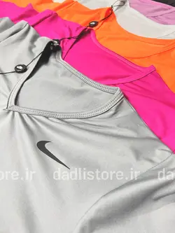 تیشرت ورزشی آستین بلند فینگر دار گتردار یقه هفت نایکی