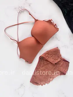 ست شورت و سوتین اسفنجی مانکنی پشت باز هارنس دار
