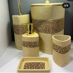 ست سرویس بهداشتی-۶ پارچه-طرح ماسه