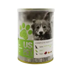 کنسرو سگ بالغ یو اس پت بره و کدو تنبل