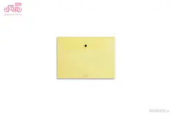 پوشه دکمه دار A4 زرد پاپکو