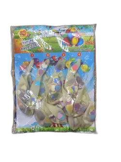 بادکنک پولکی خارجی بسته ۱۲ عددی