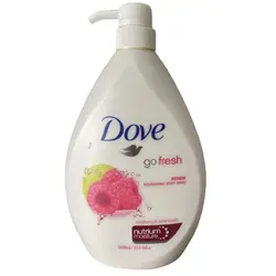 شامپو بدن داو سری Go Fresh مدل Renew با رایحه تمشک و لیمو ۱۰۰۰ میل