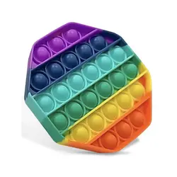 فیجت ضد استرس مدل پاپیت سلیکونی طرح ۸ ضلعی