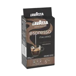 پودر قهوه اسپرسو ایتالیانو لاوازا وزن ۲۵۰ گرم ا Espresso Italiano Lavazza coffee powder weight 250 grams